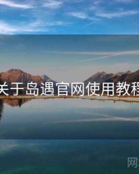 关于岛遇官网使用教程