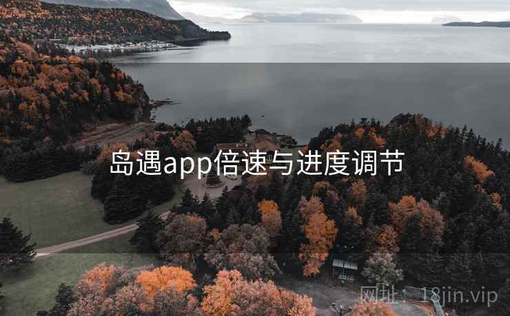 岛遇app倍速与进度调节