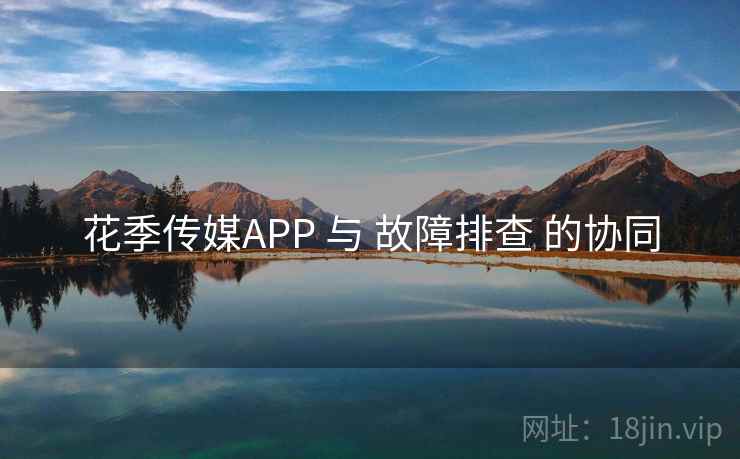 花季传媒APP 与 故障排查 的协同